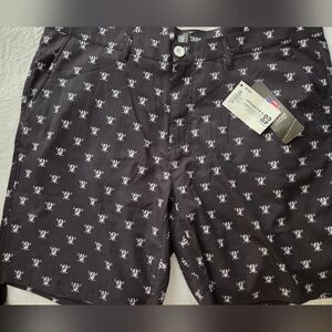 Black Shorts with RAIDERS Print